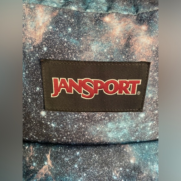 Vintage Jansport Classic Galaxy Backpack Large Student Bag Blue Y2K Backpack - Picture 9 of 14